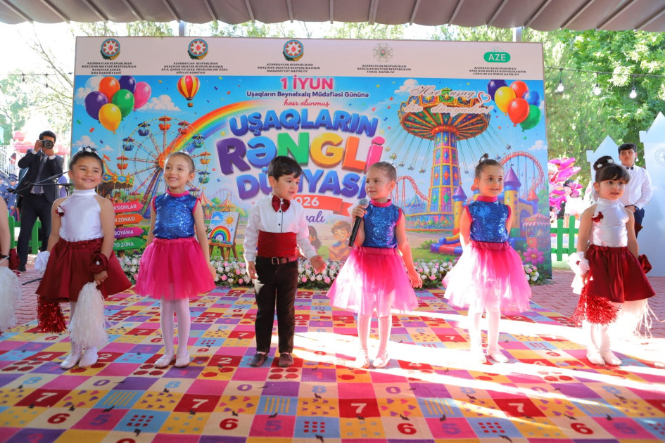 Naxçıvanda “Uşaqların Rəngli Dünyası-2026” festivalı olub<font color=red> - FOTOLAR</font>