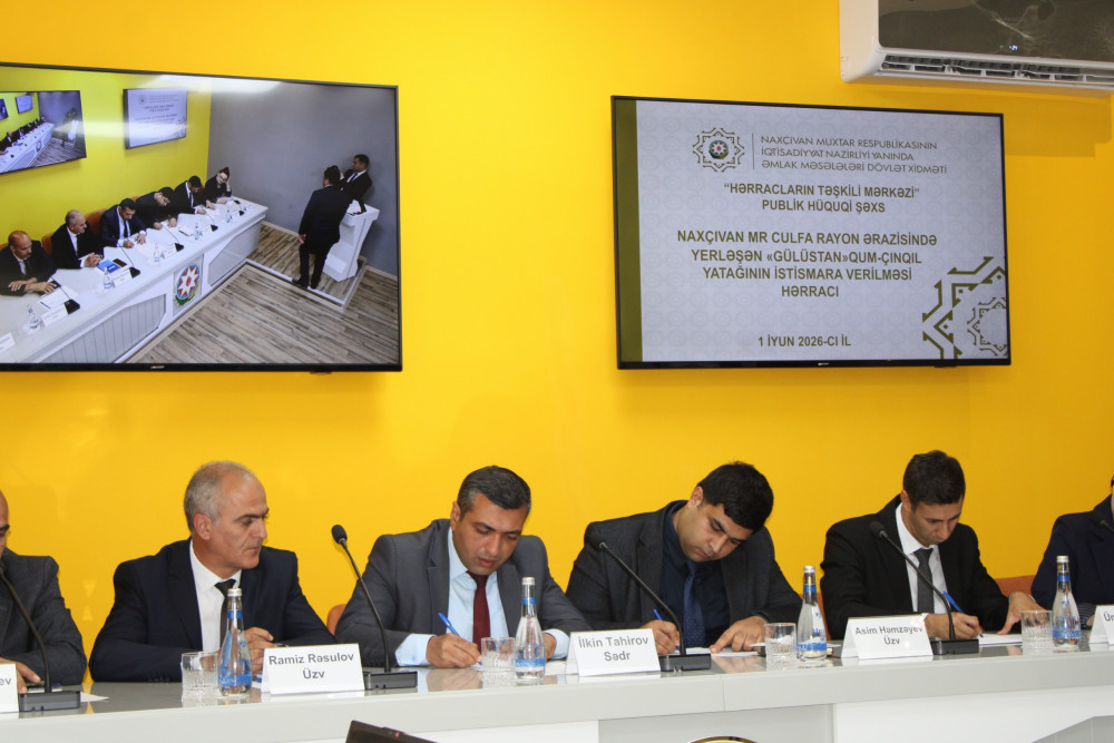 Culfadakı "Gülüstan" qum-çınqıl yatağı istifadəyə verilib<font color=red> - FOTOLAR</font>