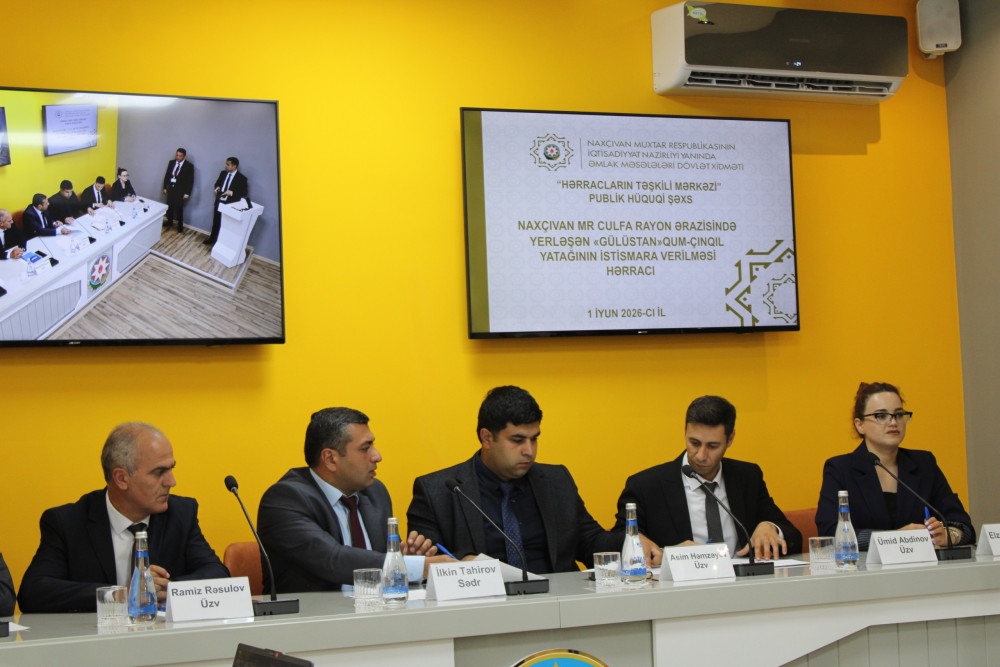 Culfadakı "Gülüstan" qum-çınqıl yatağı istifadəyə verilib<font color=red> - FOTOLAR</font>