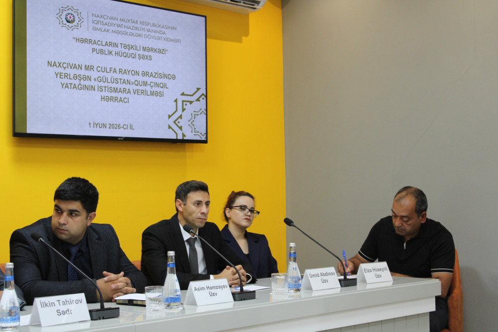Culfadakı "Gülüstan" qum-çınqıl yatağı istifadəyə verilib<font color=red> - FOTOLAR</font>