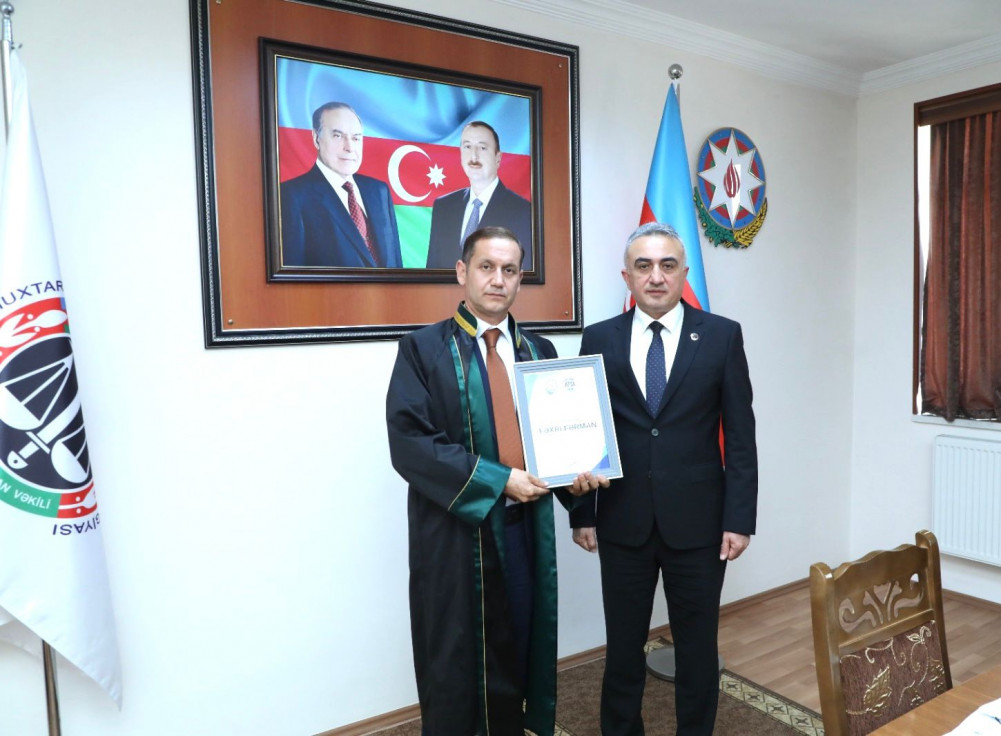 Naxçıvan Muxtar Respublikası Vəkillər Kollegiyası üzvlərinin növbəti ümumi yığıncağı keçirilib<font color=red> - FOTOLAR</font>