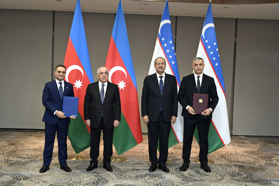 Daşkənddə Azərbaycan və Özbəkistanın Baş nazirlərinin iştirakı ilə ikitərəfli sənədlər imzalanıb<font color=red> - FOTOLAR</font>