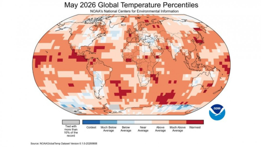 May ayında qlobal temperatur XX əsrin orta göstəricisini bir dərəcədən çox keçib<font color=red> - FOTOLAR</font>
