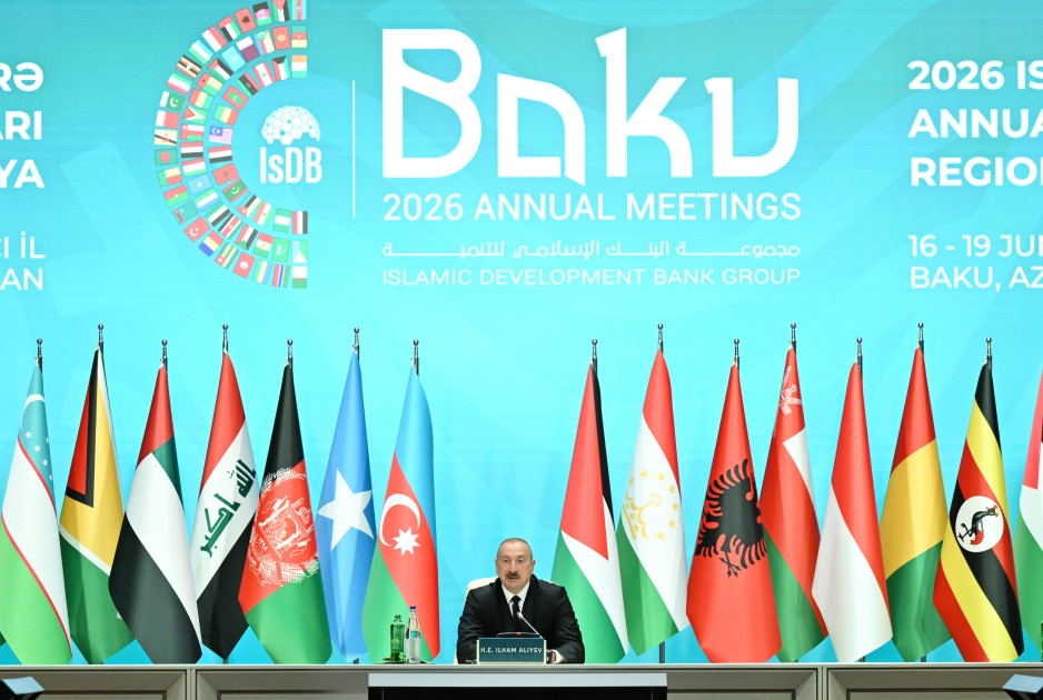 Prezident İlham Əliyevin iştirakı ilə Bakıda İslam İnkişaf Bankı Qrupunun 2026-cı il üzrə İllik Toplantılarının açılış mərasimi keçirilib<font color='red'> - YENİLƏNİB </font><font color=red> - VİDEO</font><font color=red> - FOTOLAR</font>
