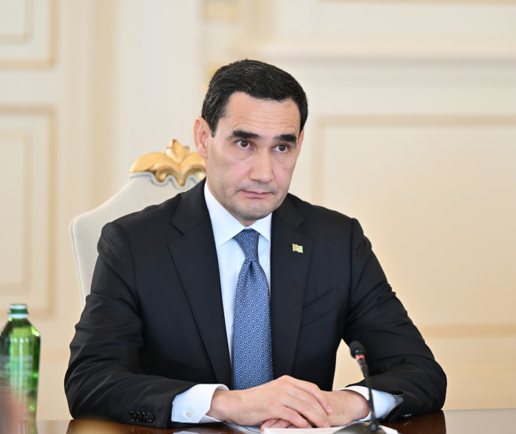 Prezident İlham Əliyevin Türkmənistan Prezidenti ilə geniş tərkibdə görüşü olub<font color='red'> - YENİLƏNƏCƏK</font><font color=red> - FOTOLAR</font>