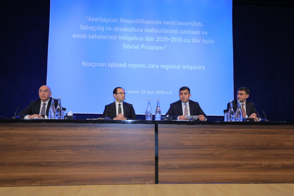 Naxçıvanda aqrar sahədə yeni Dövlət Proqramının müzakirəsi ilə bağlı regional müşavirə keçirilib<font color=red> - FOTOLAR</font>