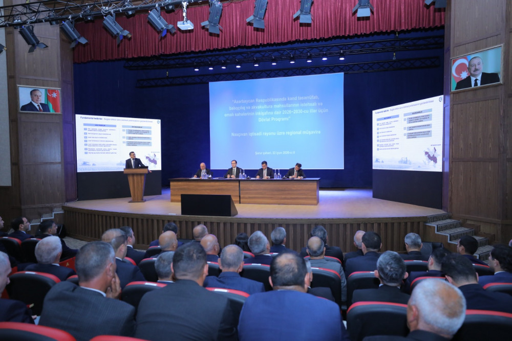 Naxçıvanda aqrar sahədə yeni Dövlət Proqramının müzakirəsi ilə bağlı regional müşavirə keçirilib<font color=red> - FOTOLAR</font>
