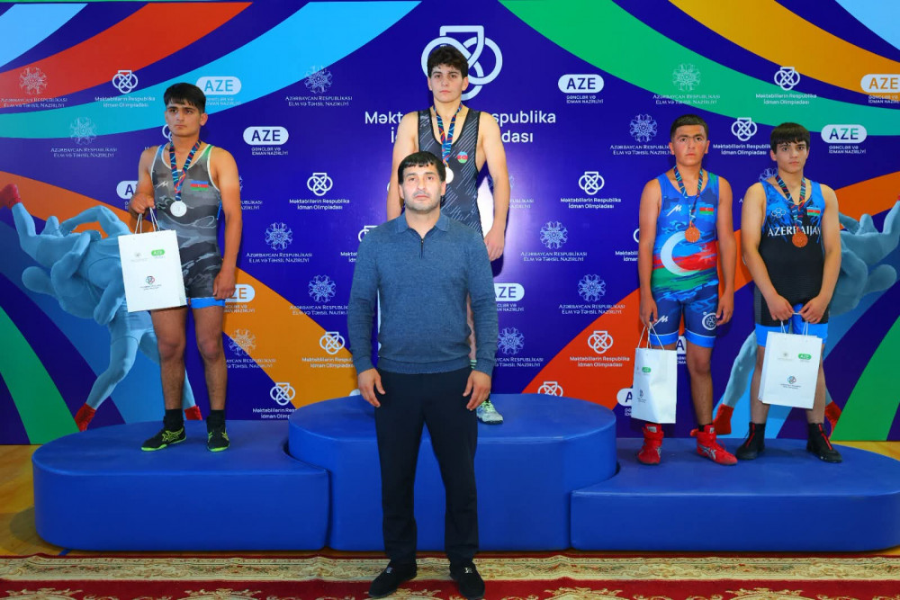 Naxçıvan güləşçiləri İdman olimpiyasının medalçıları arasında <font color=red> - FOTOLAR</font>