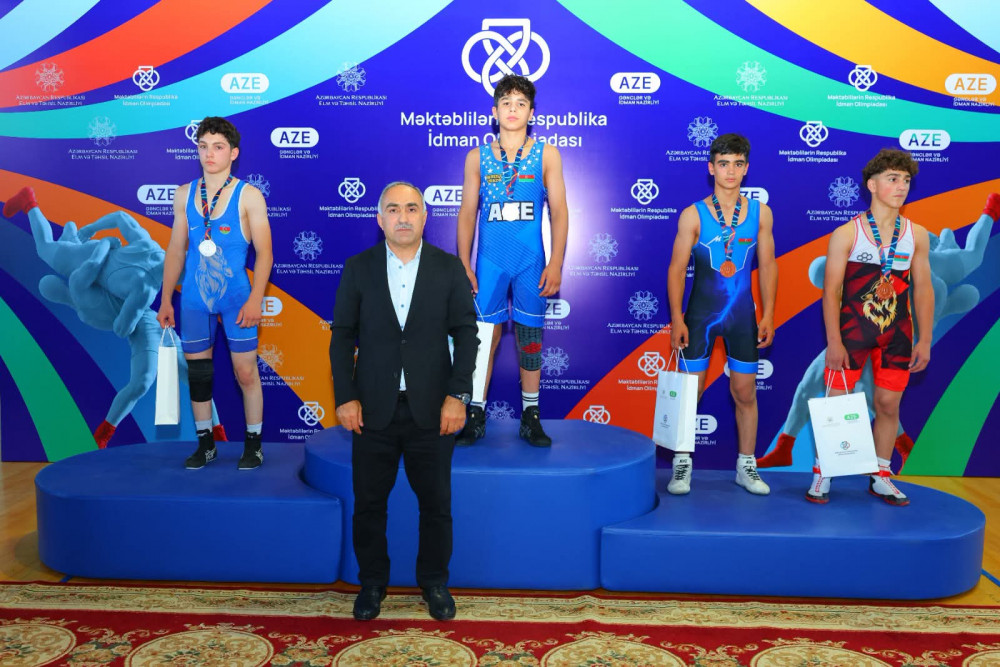 Naxçıvan güləşçiləri İdman olimpiyasının medalçıları arasında <font color=red> - FOTOLAR</font>