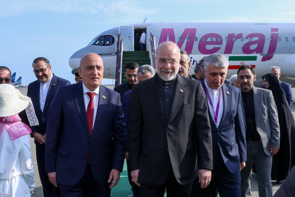İran İslam Şurası Məclisinin sədri Azərbaycana səfərə gəlib<font color=red> - FOTOLAR</font>