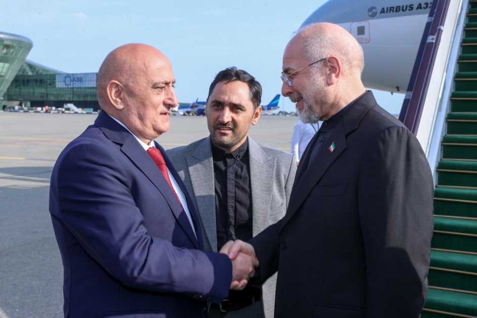 İran İslam Şurası Məclisinin sədri Azərbaycana səfərə gəlib<font color=red> - FOTOLAR</font>