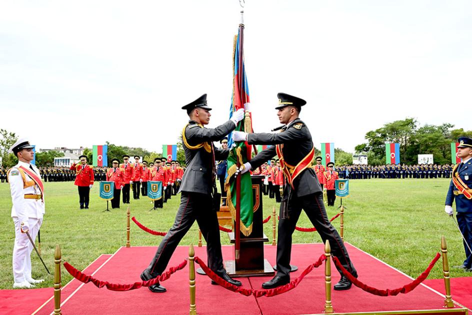 Heydər Əliyev adına Hərbi İnstitutda növbəti buraxılış mərasimi olub<font color=red> - FOTOLAR</font>