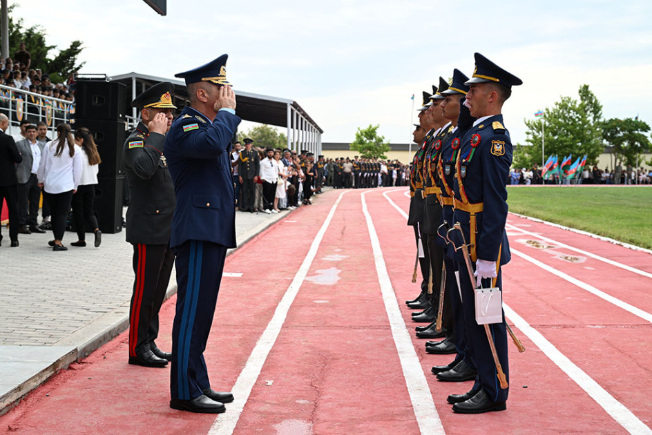 Heydər Əliyev adına Hərbi İnstitutda növbəti buraxılış mərasimi olub<font color=red> - FOTOLAR</font>