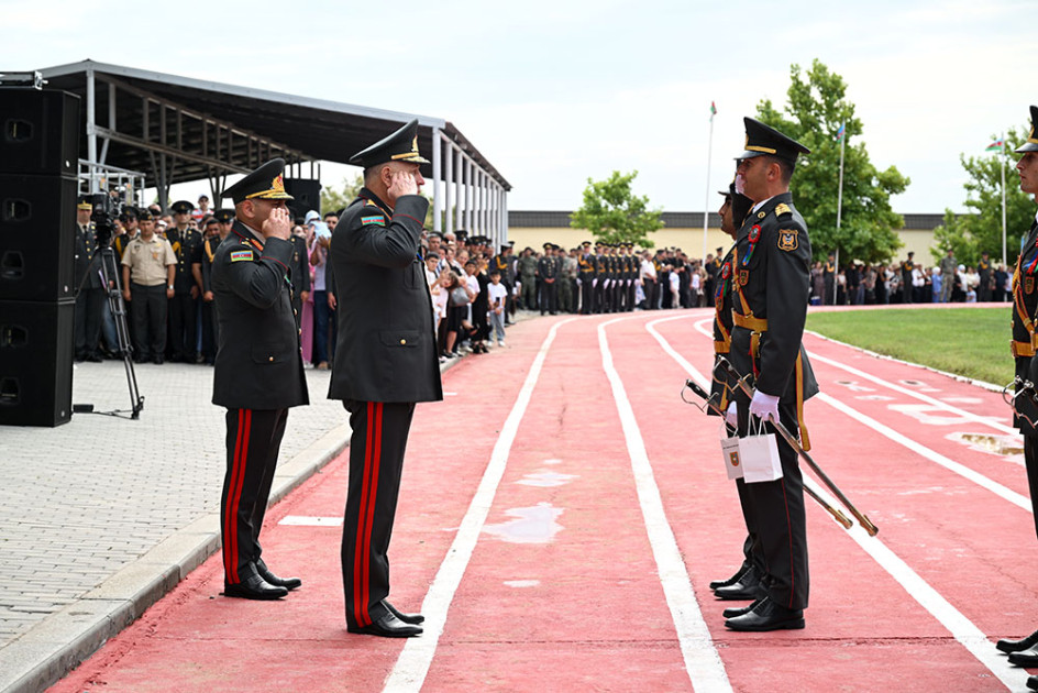 Heydər Əliyev adına Hərbi İnstitutda növbəti buraxılış mərasimi olub<font color=red> - FOTOLAR</font>