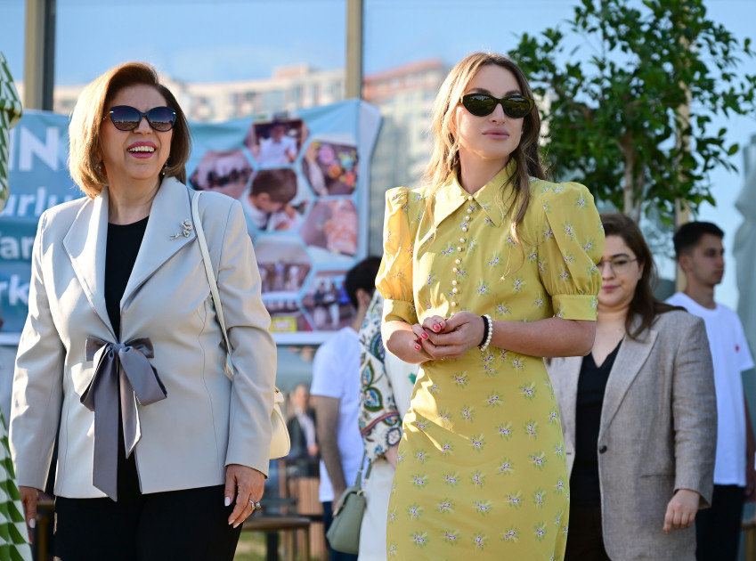 Leyla Əliyeva və Alona Əliyeva Xeyirxahlıq Festivalında iştirak ediblər<font color=red> - FOTOLAR</font>