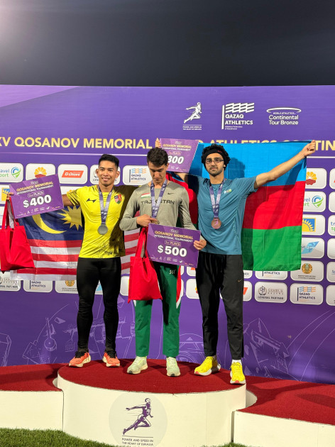 Azərbaycan atletləri Qosanov Memorialında iki medal qazanıblar <font color=red> - FOTOLAR</font>
