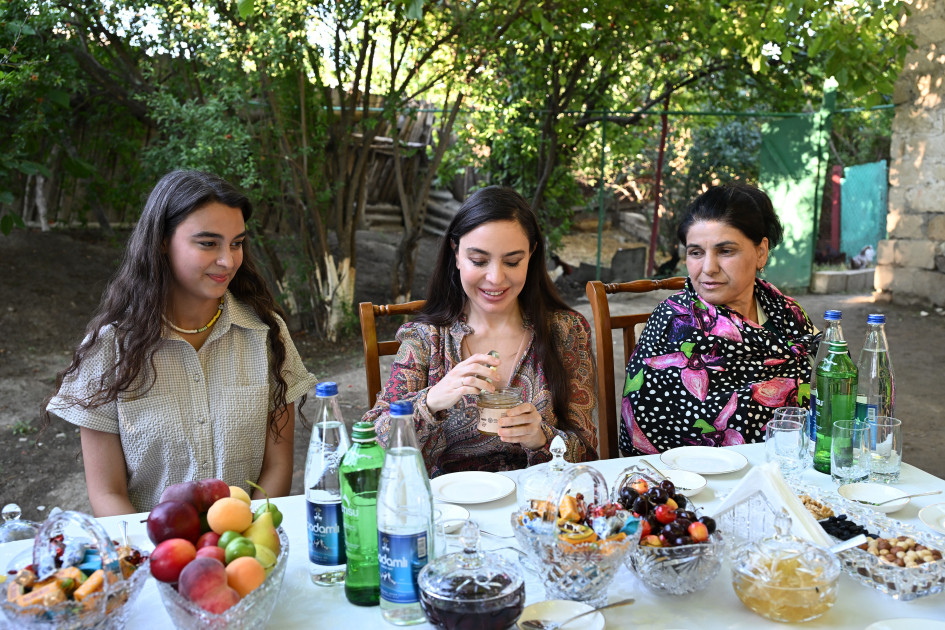 Leyla Əliyeva Yevlaxda “Gənc arıçı” layihəsinin iştirakçısı ilə görüşüb<font color=red> - FOTOLAR</font>