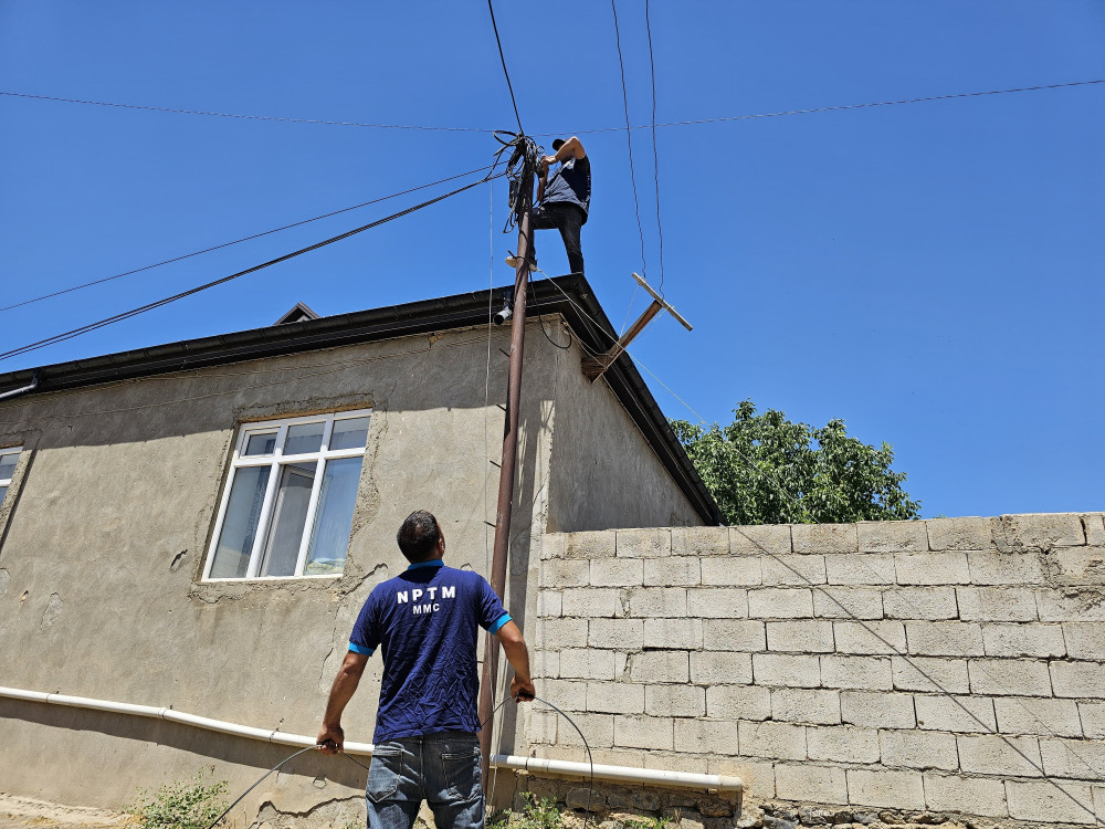 Şərur rayonunda optik internet şəbəkəsi qurulur<font color=red> - FOTOLAR</font>