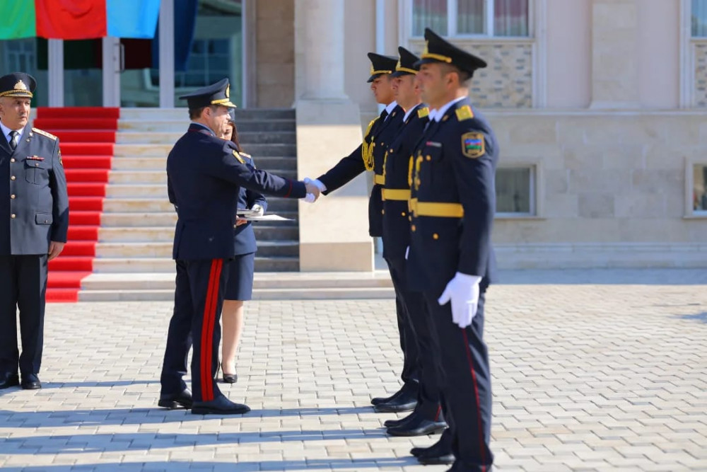 Naxçıvanda Orta İxtisas Polis Məktəbində "Polis Günü" və buraxılış mərasimi keçirilib<font color=red> - FOTOLAR</font>