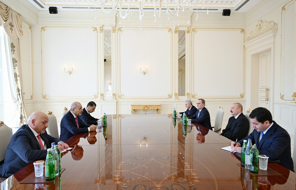Prezident İlham Əliyev İordaniya Baş nazirinin müavinini qəbul edib<font color=red> - FOTOLAR</font>