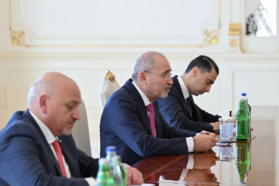 Prezident İlham Əliyev İordaniya Baş nazirinin müavinini qəbul edib<font color=red> - FOTOLAR</font>