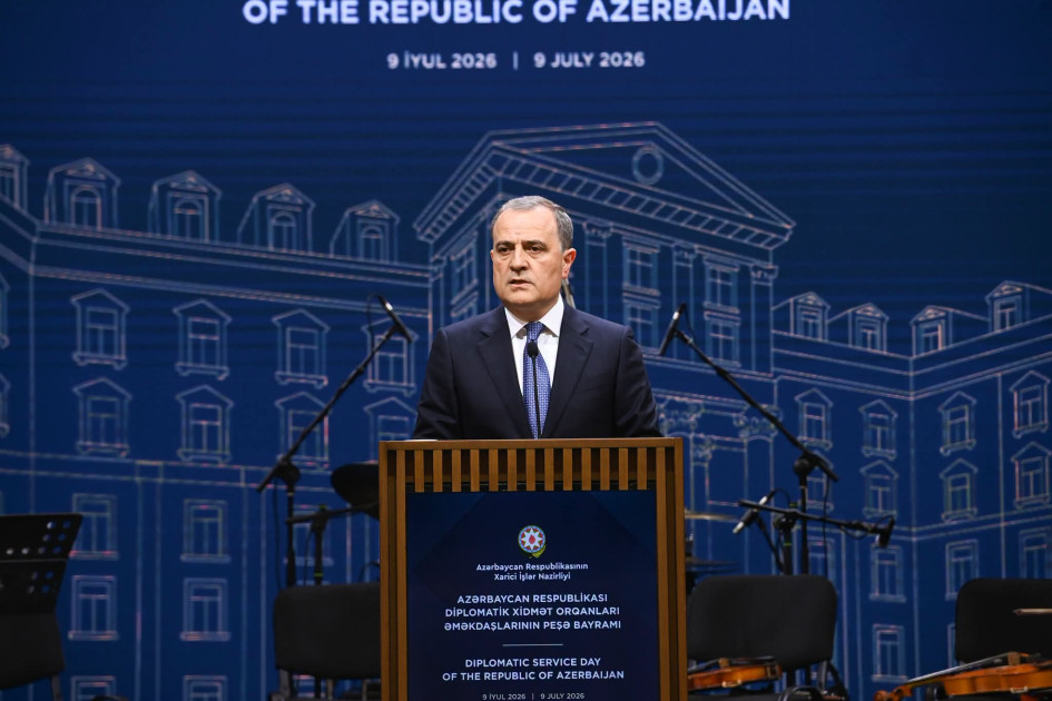 Diplomatik xidmət orqanları əməkdaşlarının peşə bayramı günü münasibətilə rəsmi qəbul təşkil edilib<font color=red> - FOTOLAR</font>