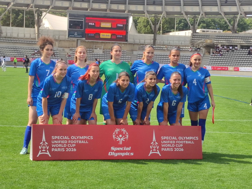Azərbaycan millisi futbol üzrə Xüsusi Olimpiya Birləşmiş Dünya Kubokunda finala yüksəlib<font color=red> - FOTOLAR</font>