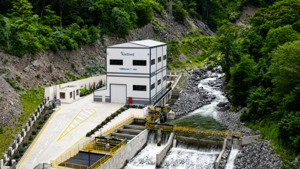 Laçında Hoçaz çayının üzərində yerləşən su elektrik stansiyalarının açılışı olub<font color=red> - FOTOLAR</font>