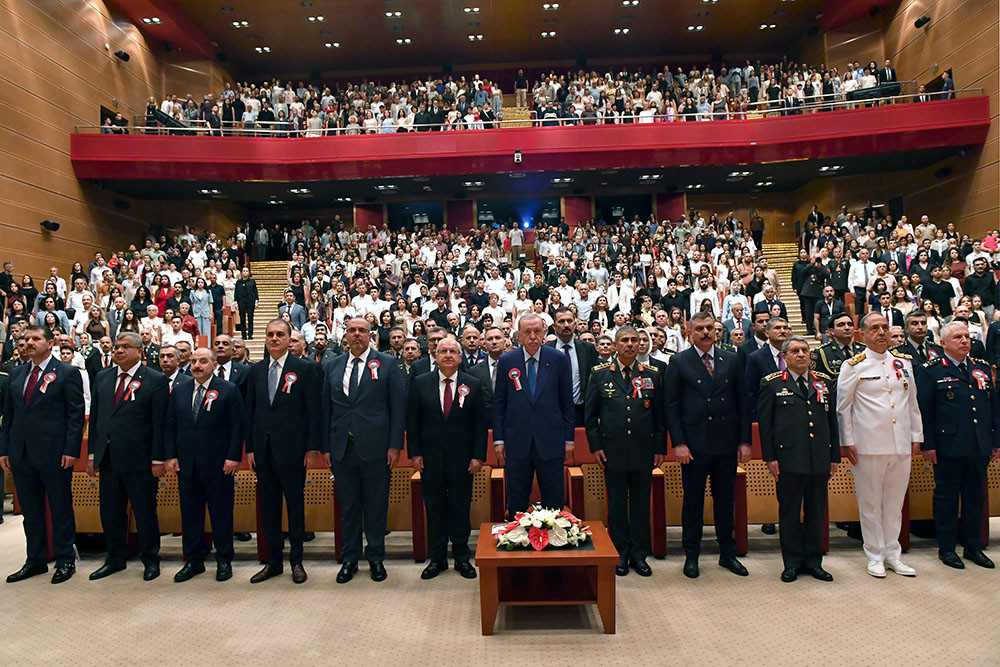 Zakir Həsənov Ərdoğanla birlikdə kursantların buraxılış mərasimində iştirak edib<font color=red> - FOTOLAR</font>