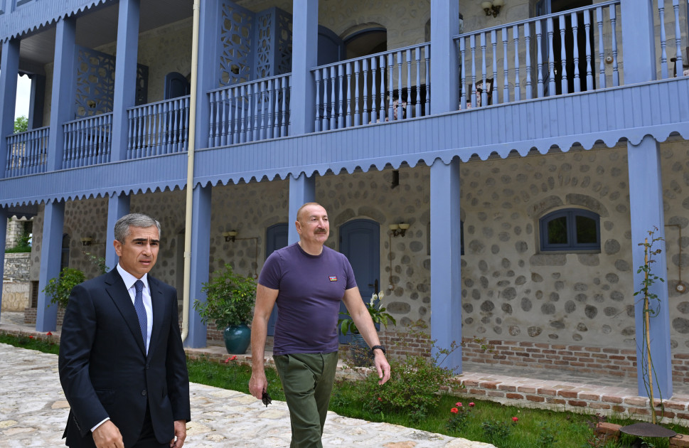 Prezident İlham Əliyev Şuşada “Yasəmən” hotelinin yeni korpusları ilə tanış olub<font color=red> - FOTOLAR</font>