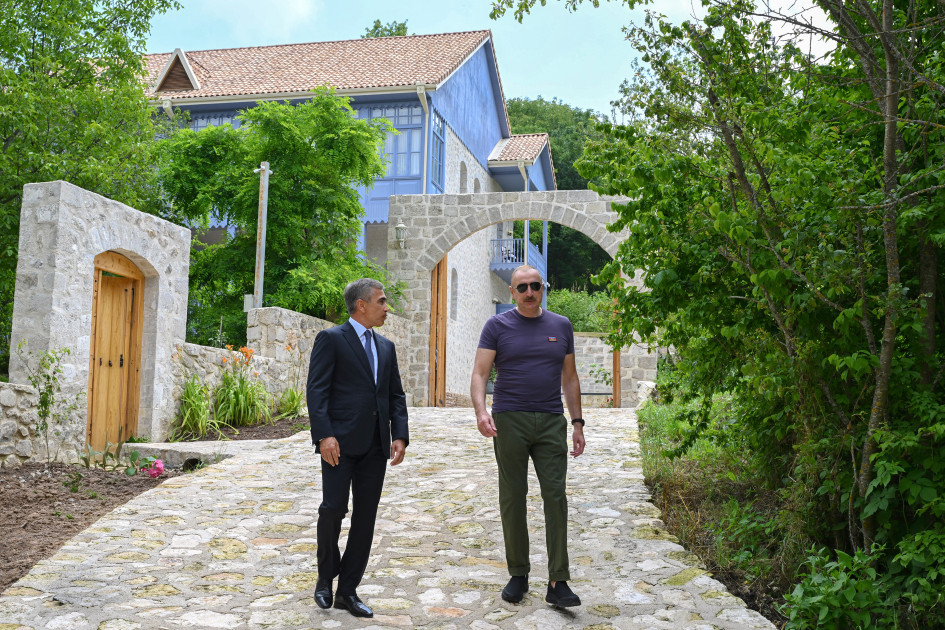 Prezident İlham Əliyev Şuşada “Yasəmən” hotelinin yeni korpusları ilə tanış olub<font color=red> - FOTOLAR</font>