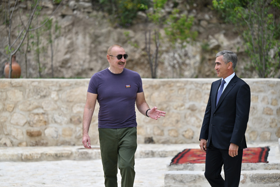 Prezident İlham Əliyev Şuşada “Yasəmən” hotelinin yeni korpusları ilə tanış olub<font color=red> - FOTOLAR</font>