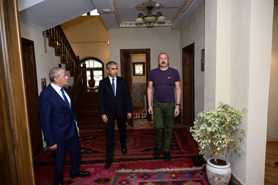 Prezident İlham Əliyev Şuşada “Yasəmən” hotelinin yeni korpusları ilə tanış olub<font color=red> - FOTOLAR</font>
