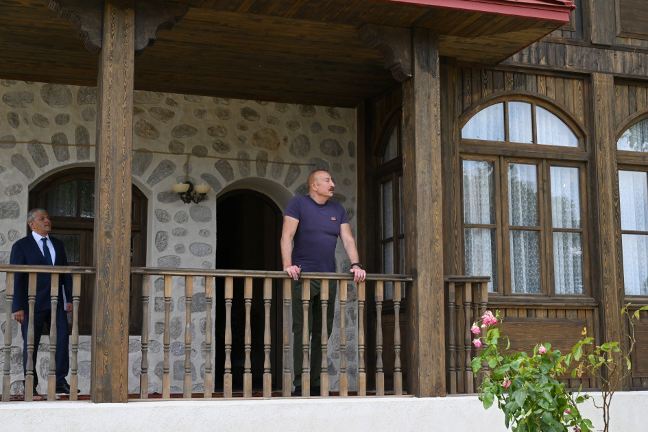 Prezident İlham Əliyev Şuşada “Yasəmən” hotelinin yeni korpusları ilə tanış olub<font color=red> - FOTOLAR</font>