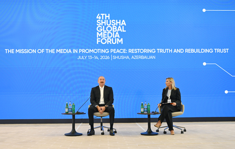 Prezident İlham Əliyev IV Şuşa Qlobal Media Forumunun açılışında iştirak edib<font color='red'> - YENİLƏNİB</font><font color=red> - FOTOLAR</font>