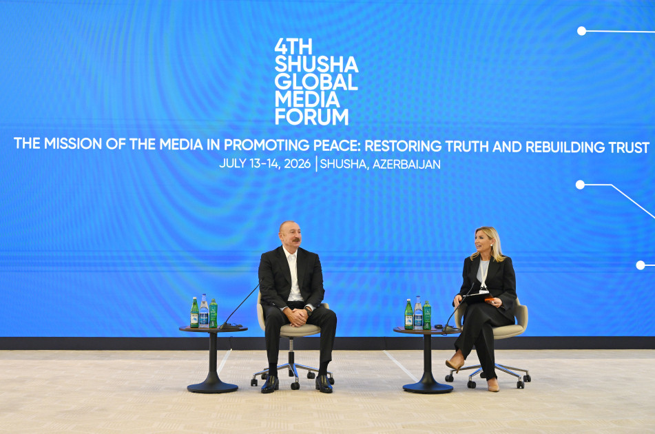 Prezident İlham Əliyev IV Şuşa Qlobal Media Forumunun açılışında iştirak edib<font color='red'> - YENİLƏNİB</font><font color=red> - FOTOLAR</font>