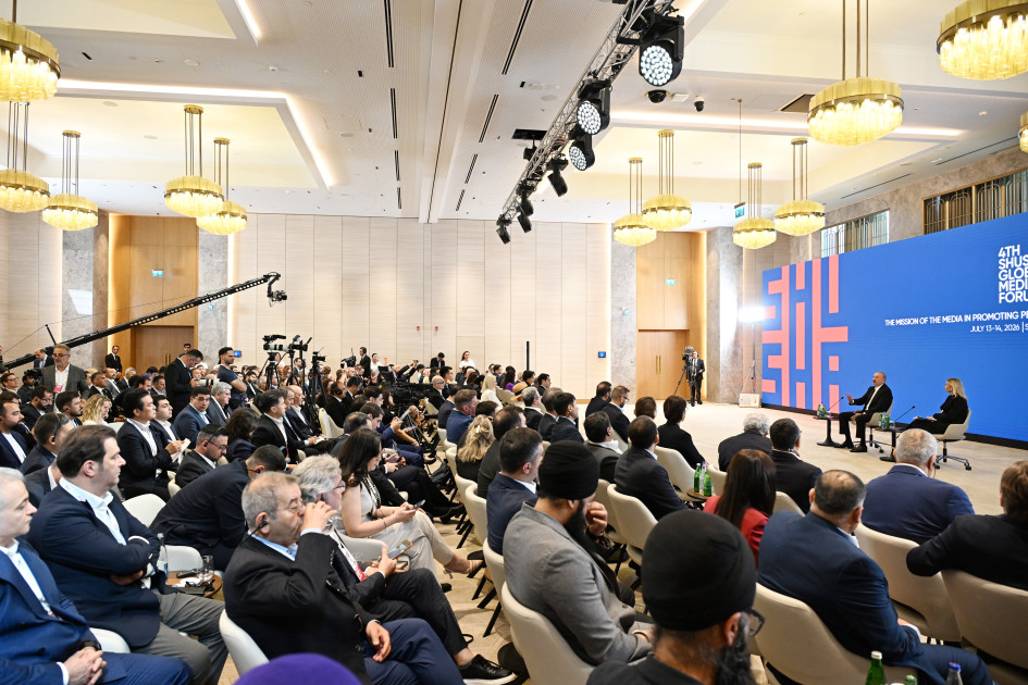Prezident İlham Əliyev IV Şuşa Qlobal Media Forumunun açılışında iştirak edib<font color='red'> - YENİLƏNİB</font><font color=red> - FOTOLAR</font>