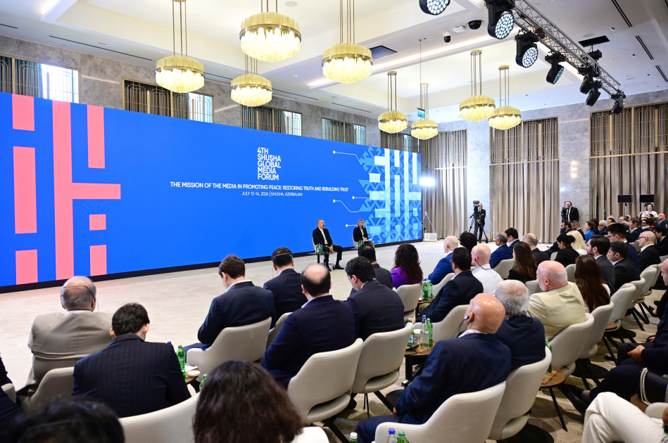 Prezident İlham Əliyev IV Şuşa Qlobal Media Forumunun açılışında iştirak edib<font color='red'> - YENİLƏNİB</font><font color=red> - FOTOLAR</font>
