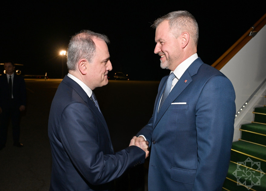 Slovakiya Prezidenti Peter Pelleqrini Azərbaycana rəsmi səfərə gəlib<font color=red> - FOTOLAR</font>