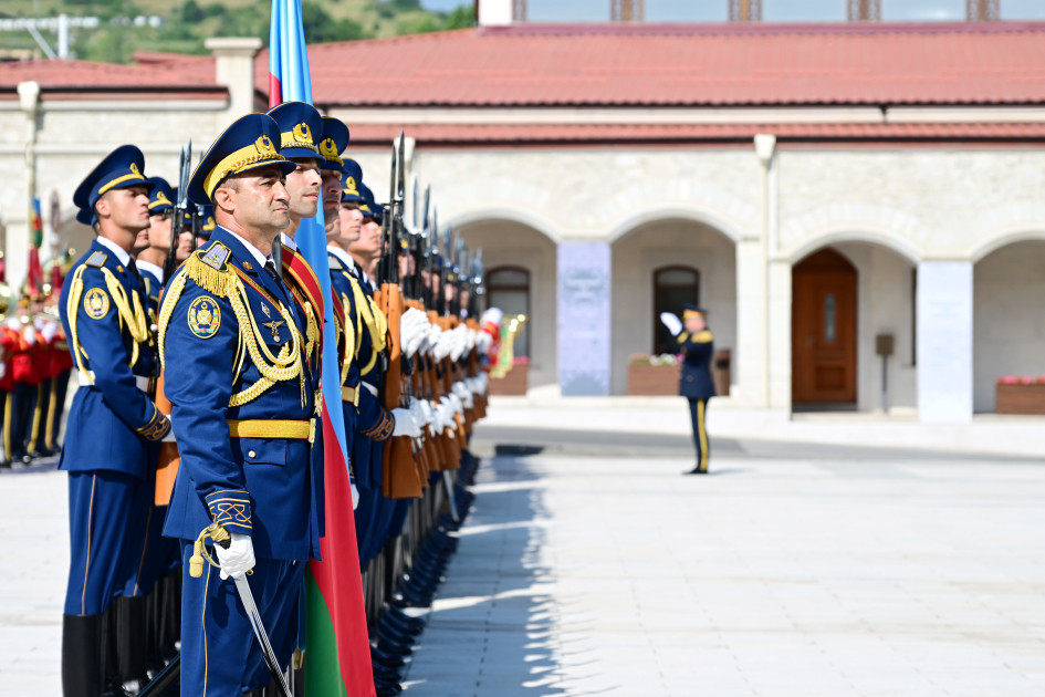Slovakiya Prezidenti Peter Pelleqrininin Şuşada rəsmi qarşılanma mərasimi olub<font color=red> - FOTOLAR</font>