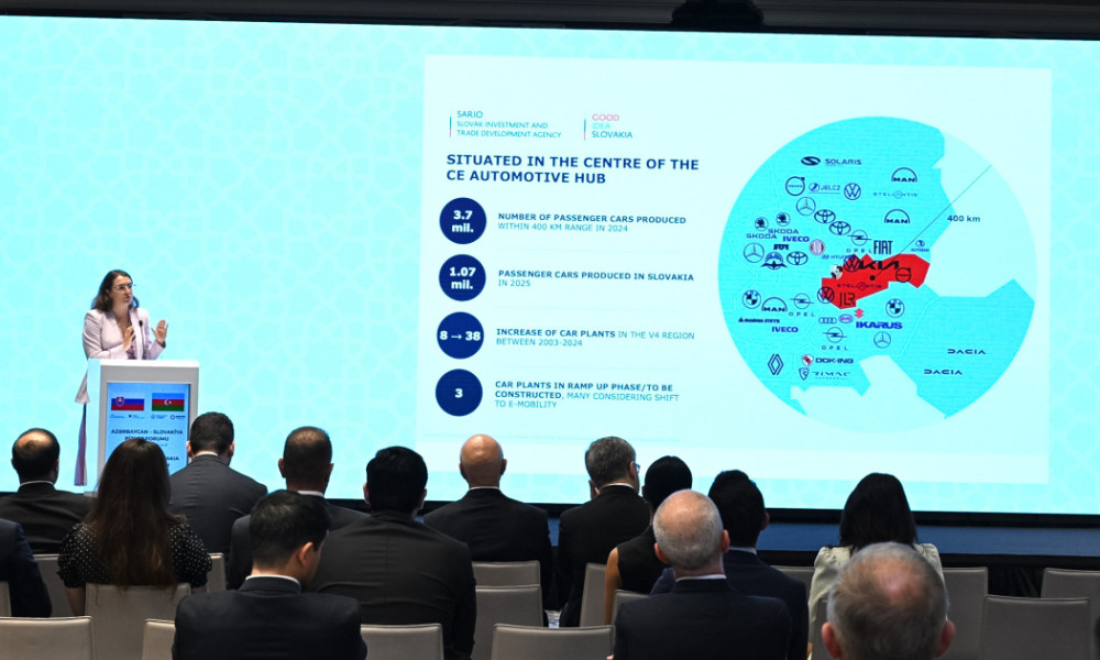 Bakıda Azərbaycan-Slovakiya biznes forumu işə başlayıb<font color=red> - FOTOLAR</font>