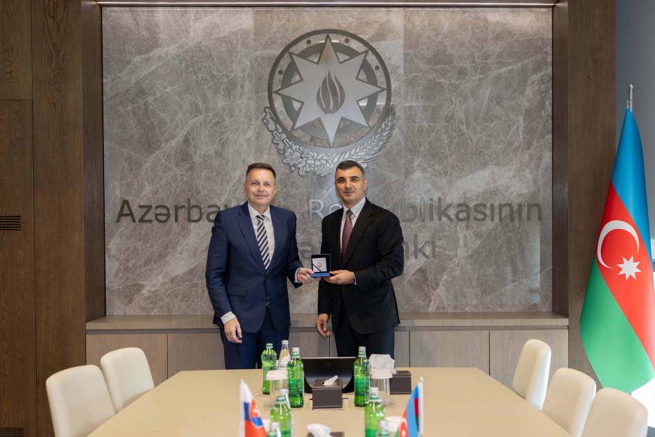 Slovakiya Milli Bankı ilə institusional əlaqələrin daha da möhkəmləndirilməsinə dair fikir mübadiləsi aparılıb<font color=red> - FOTOLAR</font>