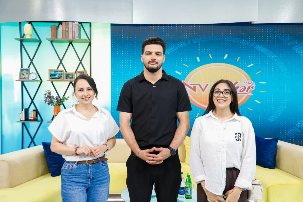 Naxçıvanda gənclərin media ilə bir günü – könüllülər Naxçıvan Teleradiosunda<font color=red> - FOTOLAR</font>