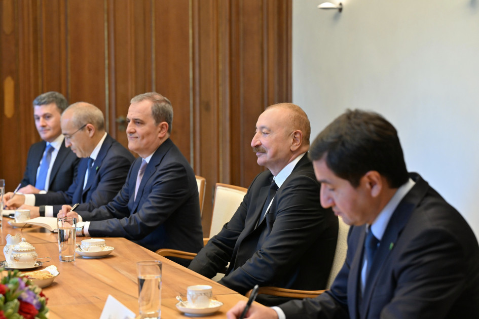 Azərbaycan və Almaniya prezidentlərinin geniş tərkibdə görüşü olub<font color=red> - FOTOLAR</font>