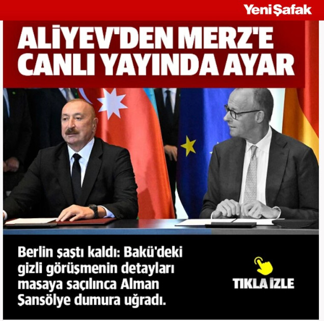Prezident İlham Əliyevin Almaniyaya səfəri Türkiyə mediasının diqqət mərkəzindədir<font color=red> - FOTOLAR</font>