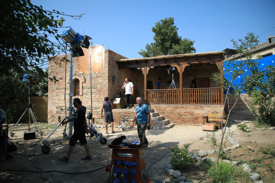 Gəncədə Əcəmi Naxçıvani haqqında filmin çəkilişləri davam edir<font color=red> - FOTOLAR</font>