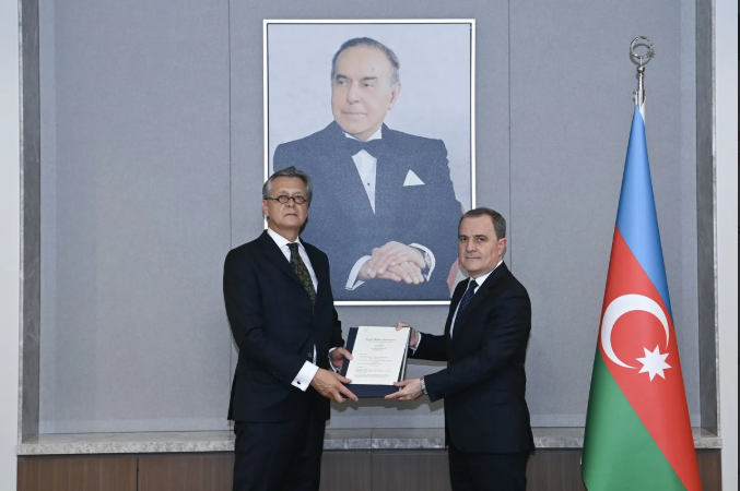 Ceyhun Bayramov Almaniyanın Azərbaycandakı yeni səfirini qəbul edib<font color=red> - FOTOLAR</font>