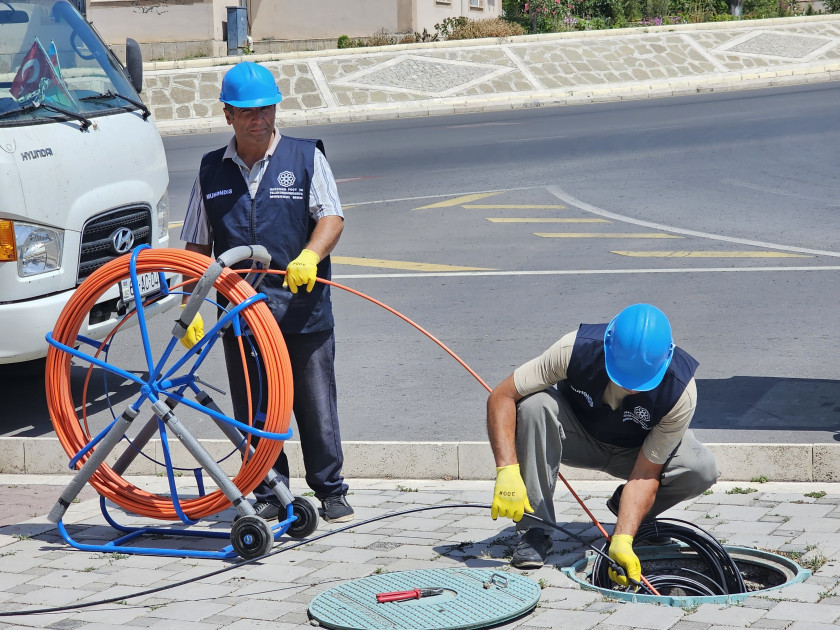 Naxçıvanda GPON texnologiyası əsasında fiber-optik şəbəkə qurulur<font color=red> - FOTOLAR</font>