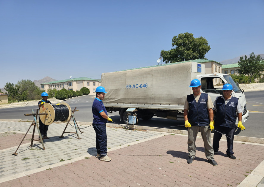 Naxçıvanda GPON texnologiyası əsasında fiber-optik şəbəkə qurulur<font color=red> - FOTOLAR</font>