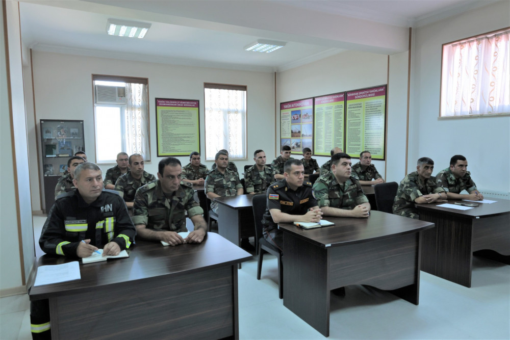 Babək rayonunda yanğın-taktiki təlim keçirilib<font color=red> - FOTOLAR</font>